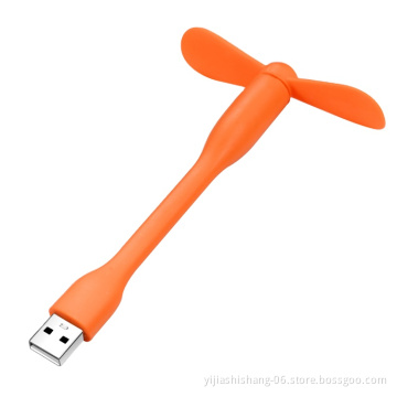 Free sample Promotional gift Flexible cooling 2 in 1 mini usb mobile phone fan for iphone android with Custom Logo